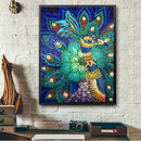 5D DIY Special-shaped Diamond Painting Peacock Cross Stitch Embroidery Kit A