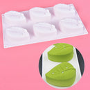 6 Cavity Leaf Shape Silicone Soap Mold DIY Handmade Soap Making Molds Cake MoSE
