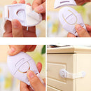 10x Safety Lock Baby Child Safety Care Plastic Lock Door Cabinet Cupboard Toilet