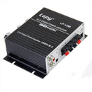 180W 12V Mini Hi-Fi Amplifier Radio MP3 Stereo for Car Motorcycle Home Black