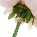 Handmade Wedding Bouquet Peony Silk Floral Bridal Hydrangea Decor Light Pink