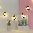 1.6m LED Kerosene Light String Battery Operated Garland Lantern Fairy Lamp A