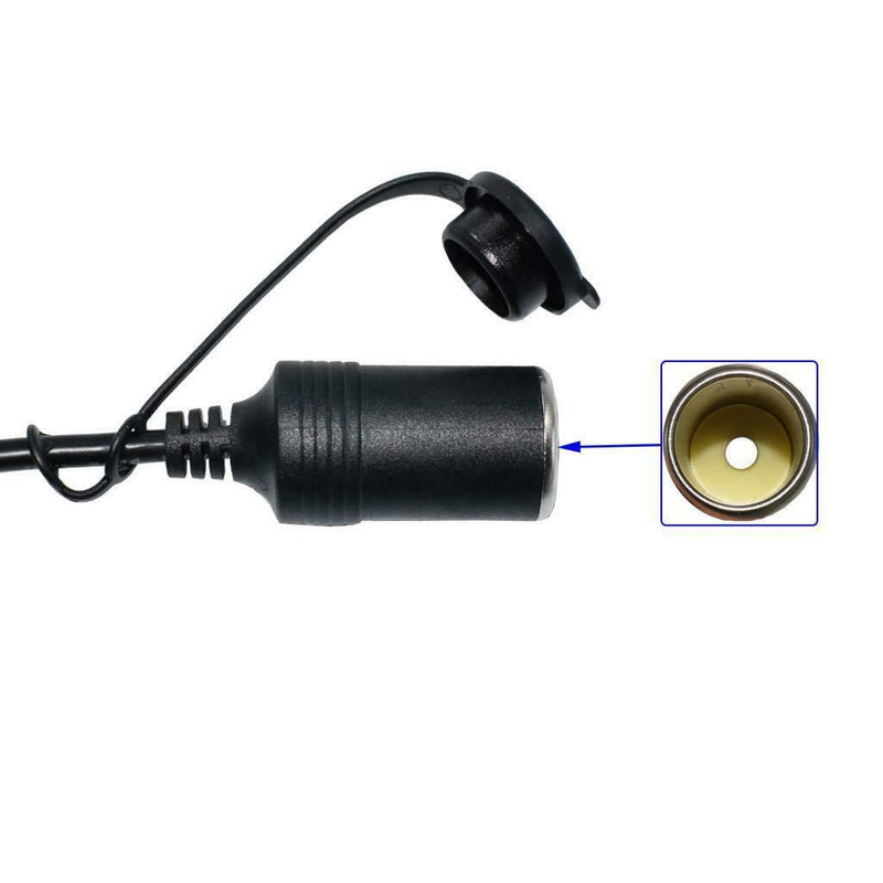 3.6m 12-24V Vehicle Cigarette Lighter Extension Power Wire Line Fused Plug