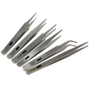 6pcs Industrial Tweezer Maintenance Repair Tool Kit TS10-15