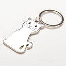 Cute Beard Cat Metal Key chain Keyring Keyfob Key Ring Car Keyring T5
