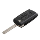 3 Buttons Complete Remote Car Flip Folding Key For Peugeot 307 407 308 607
