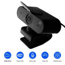 2K Webcam with Built-in Microphone USB Beauty Web Camera with Privacy Cover