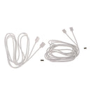 2Pcs 5050 3528 RGB LED Strip Light Extension Cable 4 Pin
