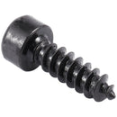 100 Pcs 3mm x 10mm Thread Hexagon Head Self Tapping Screws Black H6Q2