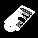 5PCS Buildings Cake Stencils Cookies Mousse Mold Coffee Template Bakingcraft %a