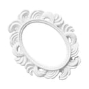 2pcs White Oval Baroque Picture Frame Card Holder Photo Frame Decoration