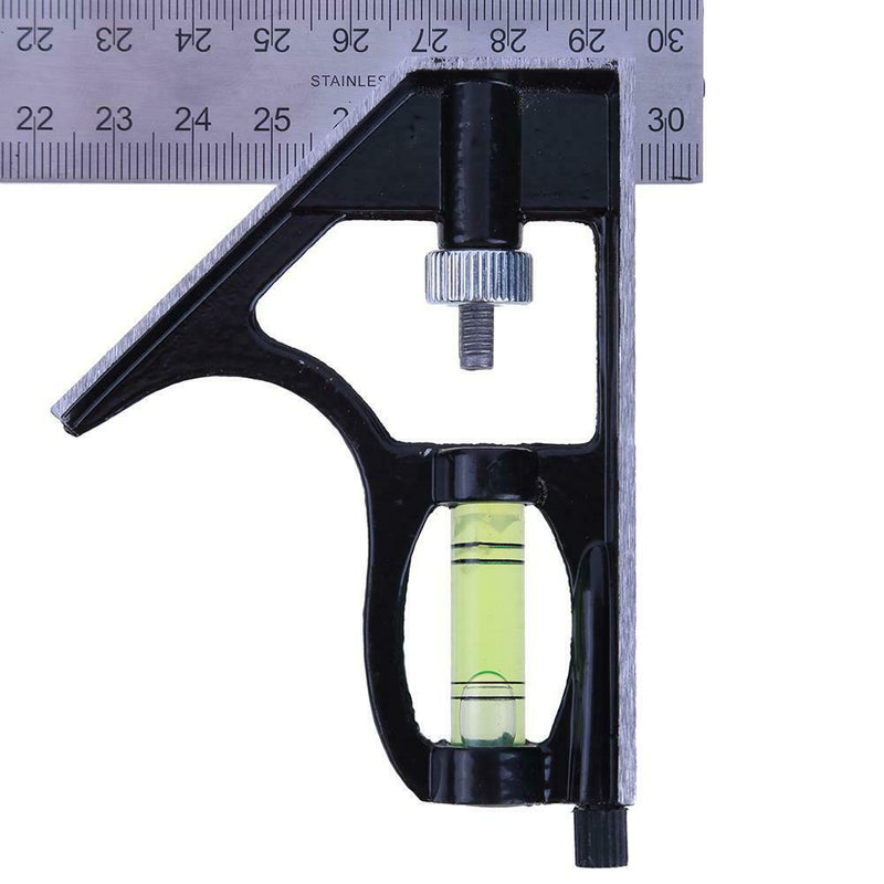 300mm(12'')Adjustable Engineer Combination Try Square Set Right Angle Ruler