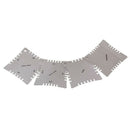 4PCS Durable Metal Guitar Parts Notched Radius Gauge Fretboard Measuring Tool