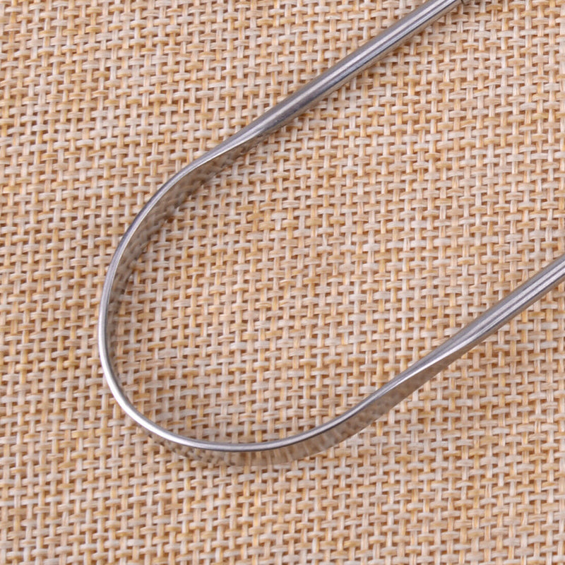 Stainless Steel Tongue Cleaner Scraper Oral Hygiene Bad Breath Care Health Tool