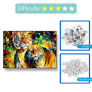 1000pcs DIY Oil Painting Tiger Puzzle Educational Assembling Jigsaw Toys A