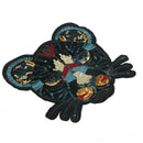 leopard head sequin embroidered fashion applique sew on patch diy clothe LJ