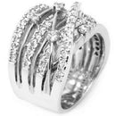 Zircon Stone Rings For Women Fashion Jewelry Engagement Wedding Ring White  X4L3