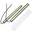 5X(1 Pair 6W 6000K Waterproof Xenon White Thin Cob DRL LED Daytime Running V7C3)