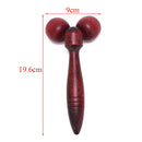 wooden ball roller massager tool reflexology hand face body relax random color3C