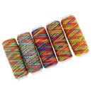 6pcs Colorful Polyester Sewing Thread for Leather Canvas DIY Stitching Craft