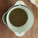 Washing Basket Double Drain Basin Sink Washing Rice Bowl Fruit Tray Drain B H5I5