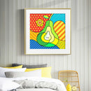 5D DIY Full Round Drill Diamond Painting Pear Cross Stitch Embroidery Kit