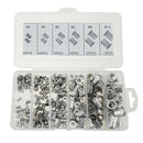 190 Pack of Metric Aluminum Rivet Nut Flat Head Threaded Insert Nutserts