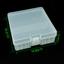 Transparent Battery Storage Box For AAA Battery 14.95x15.5x5.45cm