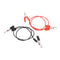 1Pair 40CM 5A Double Alligator Clip Clamp Test Booster Jumper Cable Red balck JR