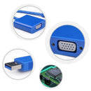 USB 3.0 2.0 to VGA Multi-display Adapter Converter External Video Graphic Card b