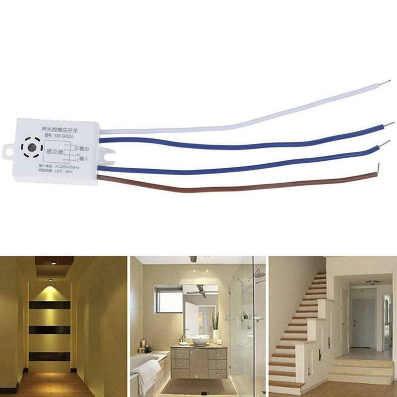 1-40W LED Automatic Sound Light Control Sensor Intelligent Ceiling  New