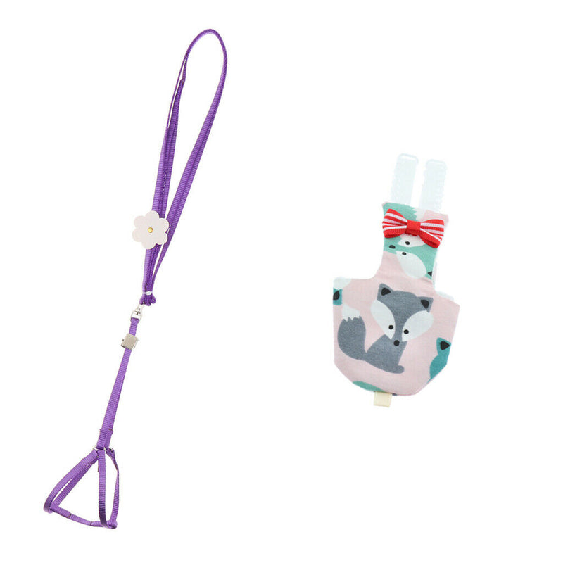 Birds Parrot Training Rope Pet Leash Adjustable Bird Harness +Birds Diaper
