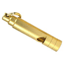 Outdoor Survival Whistle Keychain Portable Brass Training Whistle (Flat)