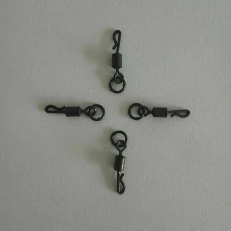 10x Quick Change Size 8 Flexi Ring Swivels Carp Rig Kwik_AU G3Q1 Tackle Fis T4N6