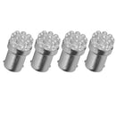 4X White 1156 BA15S 9SMD LED Backup Reverse Turn Signal Light Bulbs 1141 10