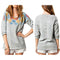 Women New Printed Long Sleeve Round Neck Loose T-shirt Casual Blouse XL