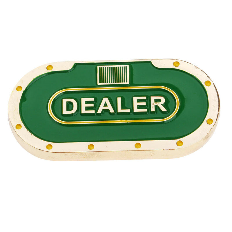 Metal Oval Poker Dealer Button Poker Chip Pressing Poker Card Guard Protection