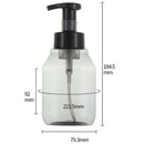 350ml Plastic Clear Foaming Bottle Pump Cleanser Mousse Foaming Bottle Suppl Kw