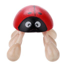 Ladybug Six Feet wooden Massager Massage head Beetle Red Y5Y5