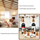 10pcs Mini Christmas Cute Elk Wine Bottle Cap Holiday Dining Table Decor A