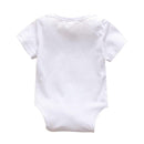 Summer Short Sleeve Baby Bone Print Romper O-neck Solid Jumpsuit (3-6M) A