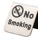 No Smoking Tent Sign Warning Notice Dual-side for Office Meeting Room Words