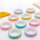 12x rainbow sticky paper colorful masking adhesive tape scrapbooking  FT