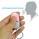 Hot LED Key Finder Keychain Whistle Find Lost Keys Gift Sound Control Locat H7B1