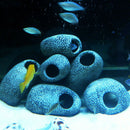 Hot Ceramic Rock Cave Ornament Stones For Fish Tank Filtration Aquarium E ME