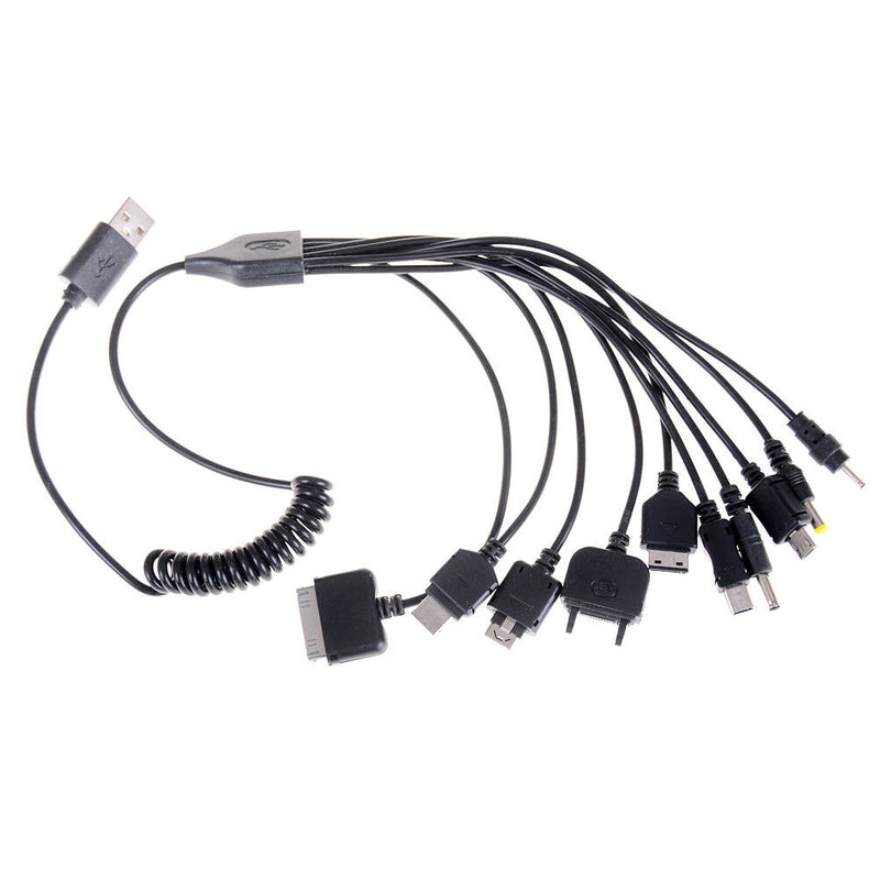 Universal 10 in 1 USB Multi Charger Retractable Phone Cable For Cell Phone  Z
