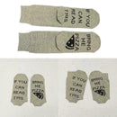 Men Women Letter "If You can read this Bring Me A Beer Sock "Printed Funny W7F4