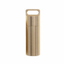 1x Waterproof Matel Brass Pill Box Case Bottle Drug Holder Keychain Con AJU