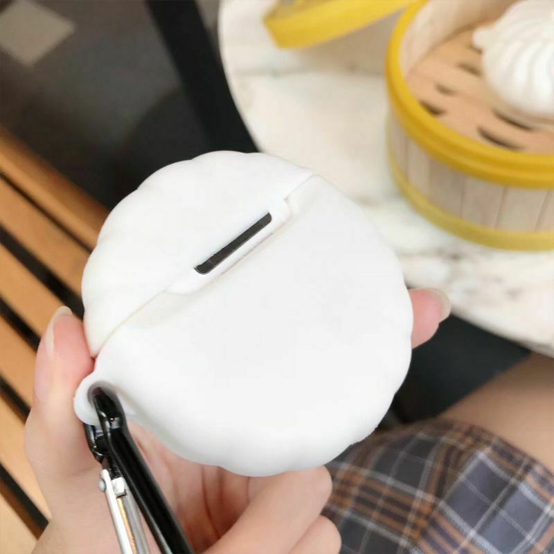 Delicious Steamed Buns Pattern Soft Silicone Protective Case Cover for Airpods