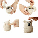 Wheat straw Cute Cartoon koala Automatic Toothpick Holders Home Table Decor Y9L7